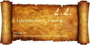 Lichtneckert Laura névjegykártya